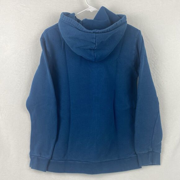 Adidas Sweater Adult Medium Blue Hoodie Logo Sweatshirt Pullover Casual - Picture 2 of 7